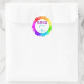 STICKER ROND HUGS DE LOIN (Sac)