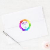 STICKER ROND HUGS DE LOIN (Enveloppe)