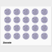 Sticker Rond Hugs & Kisses de M. et Mme Dusty Purple (Feuille)