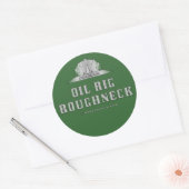 Sticker Rond Huile d'argaison, Bâtonnet d'huile, Huile de mer d (Enveloppe)