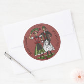 Sticker Rond Huile de chili Hun Couple (Enveloppe)
