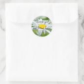 Sticker Rond Huile de fleur marguerite Chamomile effet soleil d (Sac)