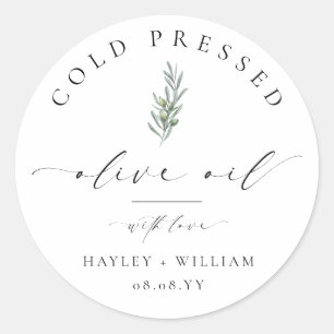 Sticker Rond Huile d'olive d'Ellesmere