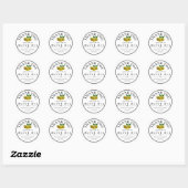 Sticker Rond Huile d'olive Merci Cadeau (Feuille)