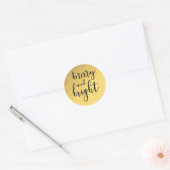 Sticker Rond Huile d'or Glamour de Glam moderne MERRY & BRIGHT  (Enveloppe)