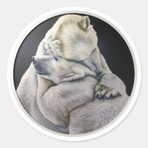 Sticker Rond Huile d'ours