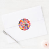 Sticker Rond Huiles de fleurs (Enveloppe)