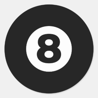 Sticker Rond Huit balles