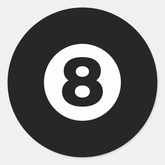 Sticker Rond Huit balles (Devant)