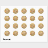 Sticker Rond Huit pommes de terre (Feuille)