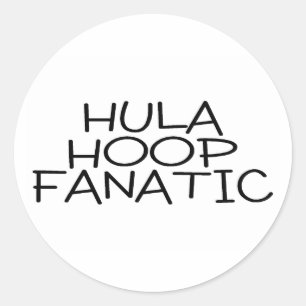 Sticker Rond Hula Hoop Fanatic
