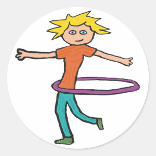 Sticker Rond Hula Hooping