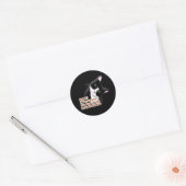 Sticker Rond Humain ? Où es-tu ? Chat (Enveloppe)