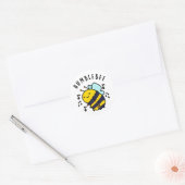 Sticker Rond Humble Bee Funny Bumblebee Pun (Enveloppe)