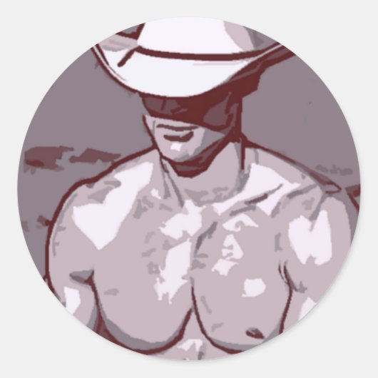 Sticker Rond Humble Cowboy (Devant)