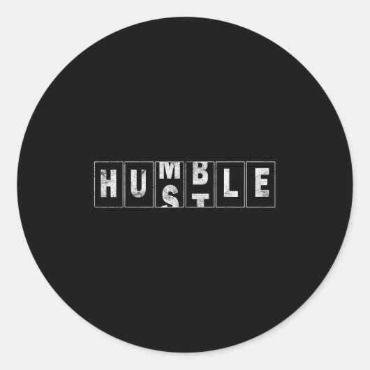 Sticker Rond Humble Devis Cool Business Design Odometer (Devant)