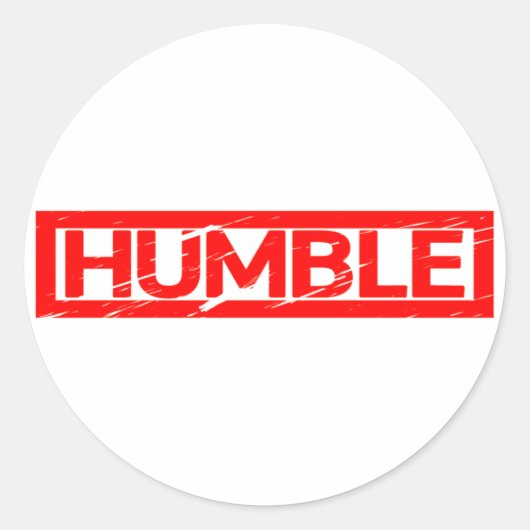 Sticker Rond Humble Timbre (Devant)