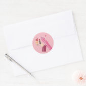 Sticker Rond Humeur Maquillage Activée (Enveloppe)