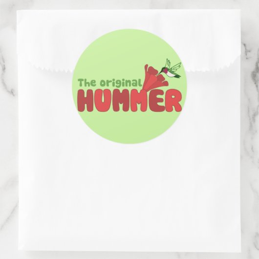 Sticker Rond Hummer original (Sac)