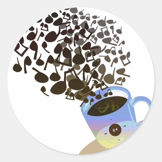 Sticker Rond Humming_Tunes (Devant)