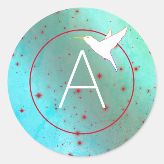 STICKER ROND HUMMINGBIRD (Devant)