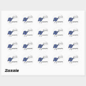 Sticker Rond HummingBird, Humming-Bird ! (Feuille)