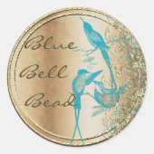 Sticker Rond Hummingbird Swirl (Devant)