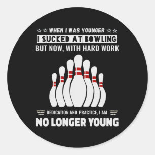 Sticker Rond Humour drôle de privation soi-même Nouveauté Homme