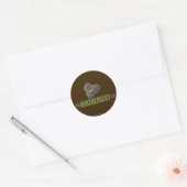 Sticker Rond Humour Randonnée (Enveloppe)