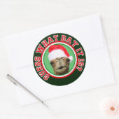 Sticker Rond Hump Day Camel Devinez Quel Jour C'Est Noël (Enveloppe)
