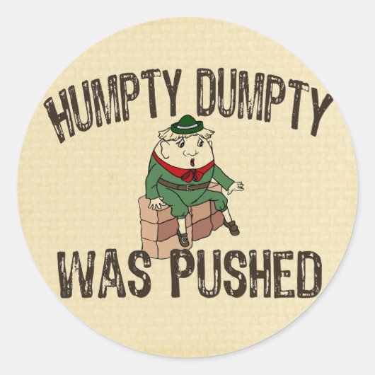 Sticker Rond Humpty Dumpty (Devant)
