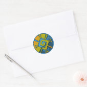 Sticker Rond Hunab Ku Earth (Enveloppe)