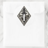 STICKER ROND HUNG GAR TIGER CRANE (Sac)