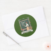 Sticker Rond Hunger and Bread Quote Art (Enveloppe)