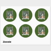 Sticker Rond Hunger and Bread Quote Art (Feuille)