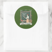 Sticker Rond Hunger and Bread Quote Art (Sac)