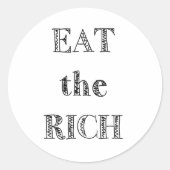 Sticker Rond hungry (Devant)