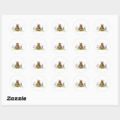 Sticker Rond Hunny Bear (Feuille)