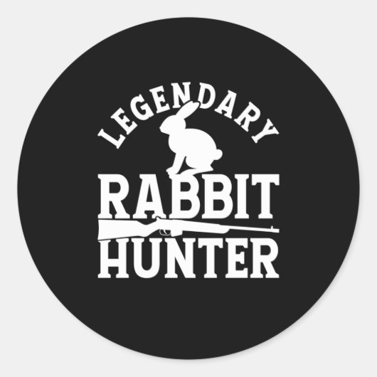 Sticker Rond Hunter lapin légendaire (Devant)