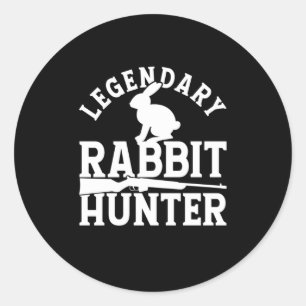 Sticker Rond Hunter lapin légendaire