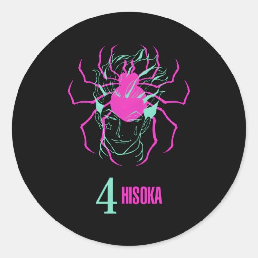 Sticker Rond Hunter X Hunter Phantom Troupe 4 Hisoka (Devant)