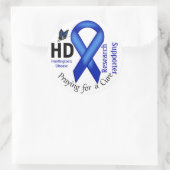 Sticker Rond Huntington's Disease HD Awareness Research Support (Sac)