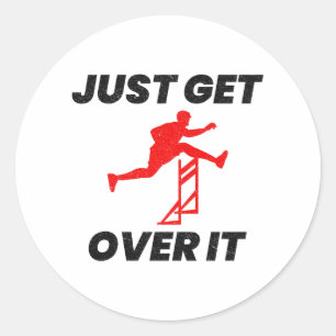 Sticker Rond Hurdling Hurdler Runner Athlètes