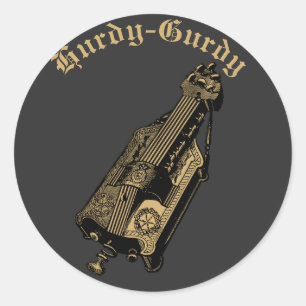 Sticker Rond Hurdy-Gurdy