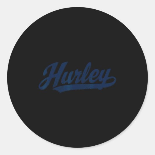 Sticker Rond Hurley, Ky Vintage Sunset Retro  (Devant)