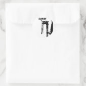 Sticker Rond Hurricane Sandy (Sac)