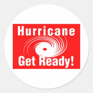 Sticker Rond Hurricane Supadupas! Préparez-vous !