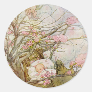 Sticker Rond Hush-A-Bye-Baby