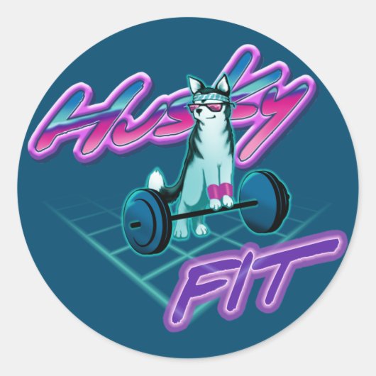 Sticker Rond Husky Fit (Devant)