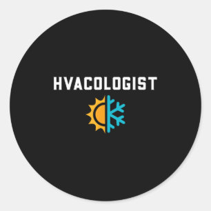 Sticker Rond Hvac Tech Cadeaux Shirts Co. - Drôle Hvac Tech Eng